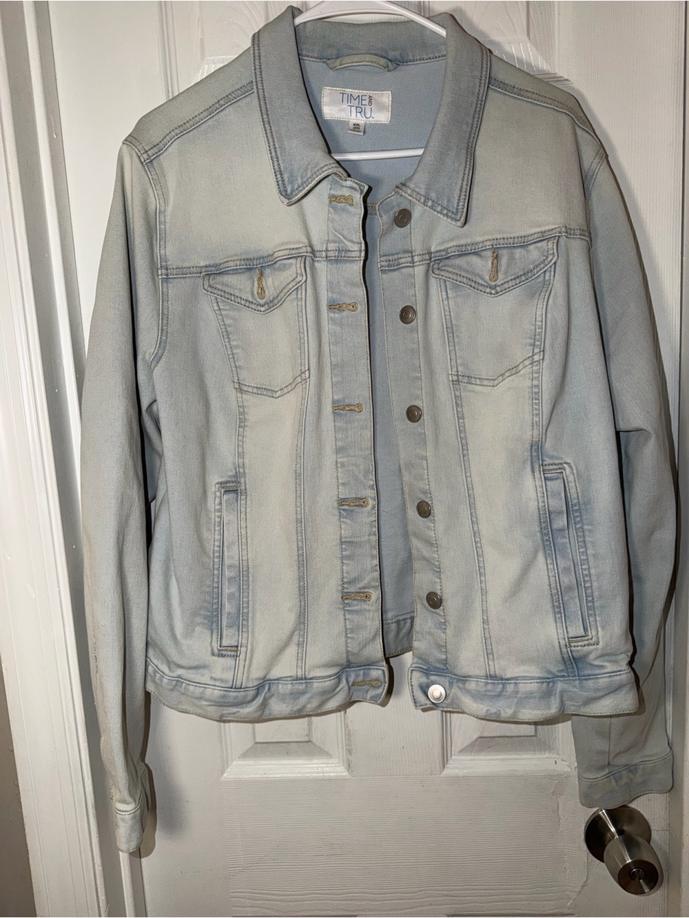 Time and Tru Pale Blue Denim Jacket